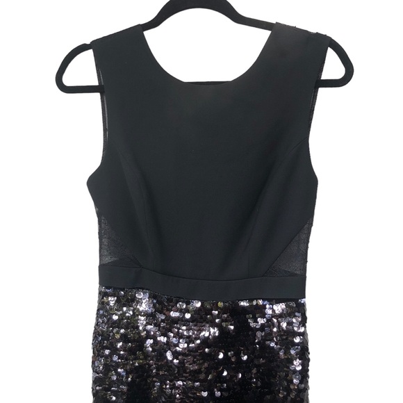 Black Sequined Cocktail Dress size 4 - Picture 5 of 16